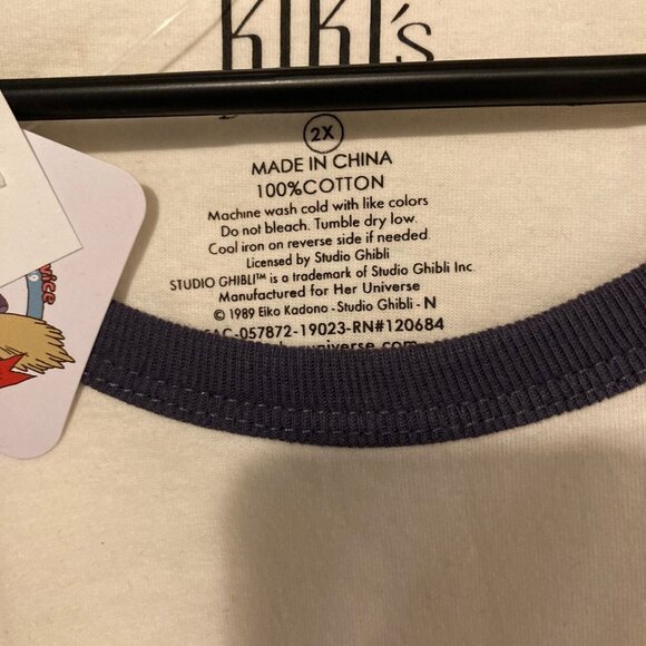 Studio Ghibli Kiki's Delivery Service Jiji Pocket T-Shirt - Picture 4 of 8
